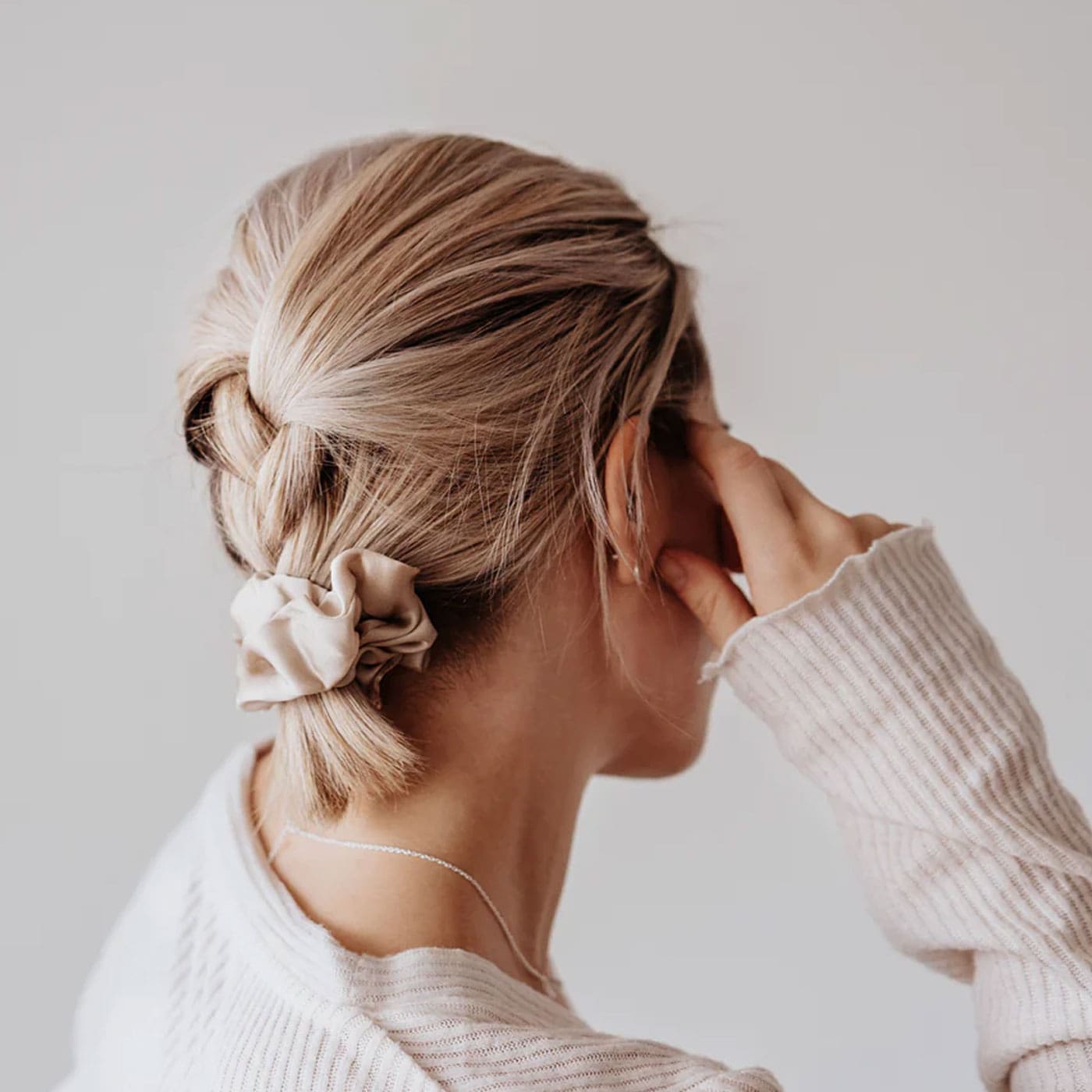 Silk Scrunchie - Small logo