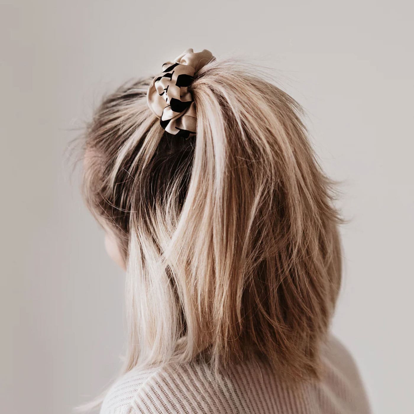 Silk Scrunchie - Large Logo