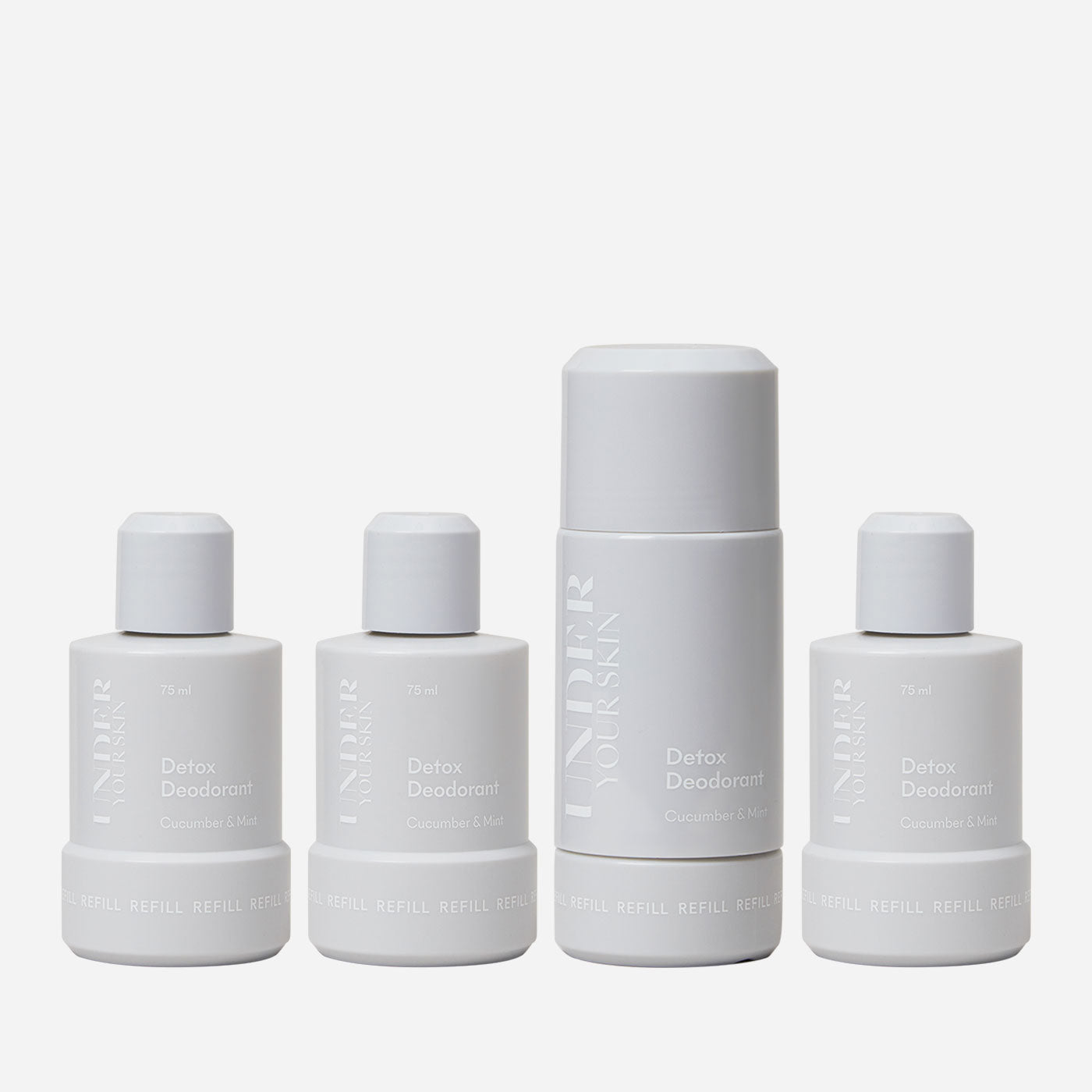 Detox Deodorant with Refill 3-pack Kit