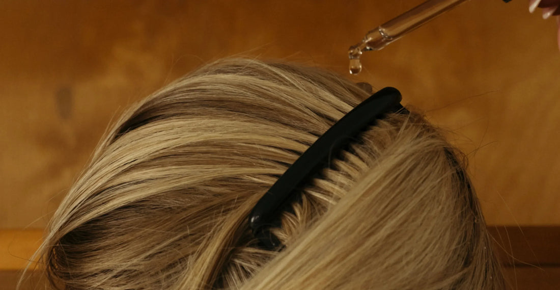 close up on hair