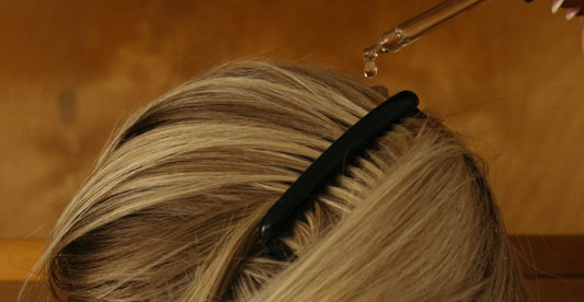 close up on hair