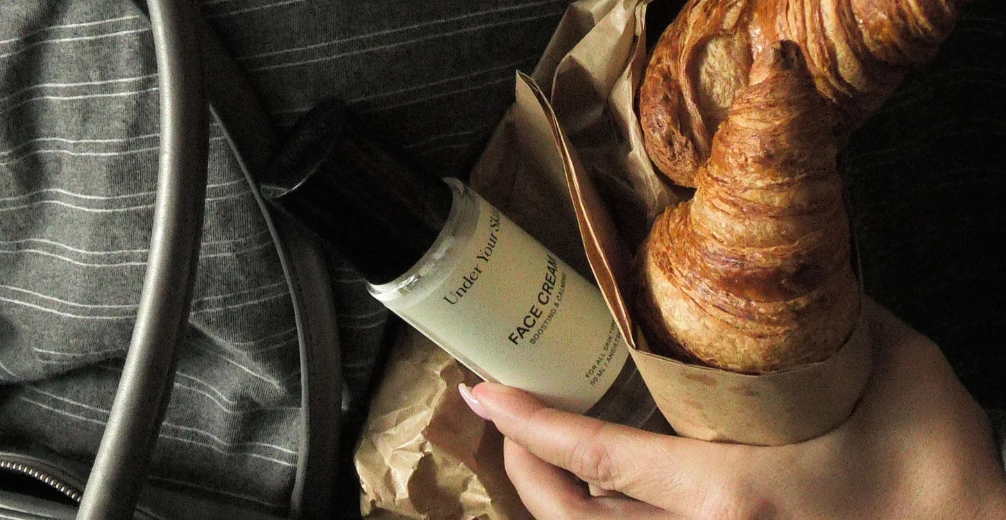 face cream och croissant
