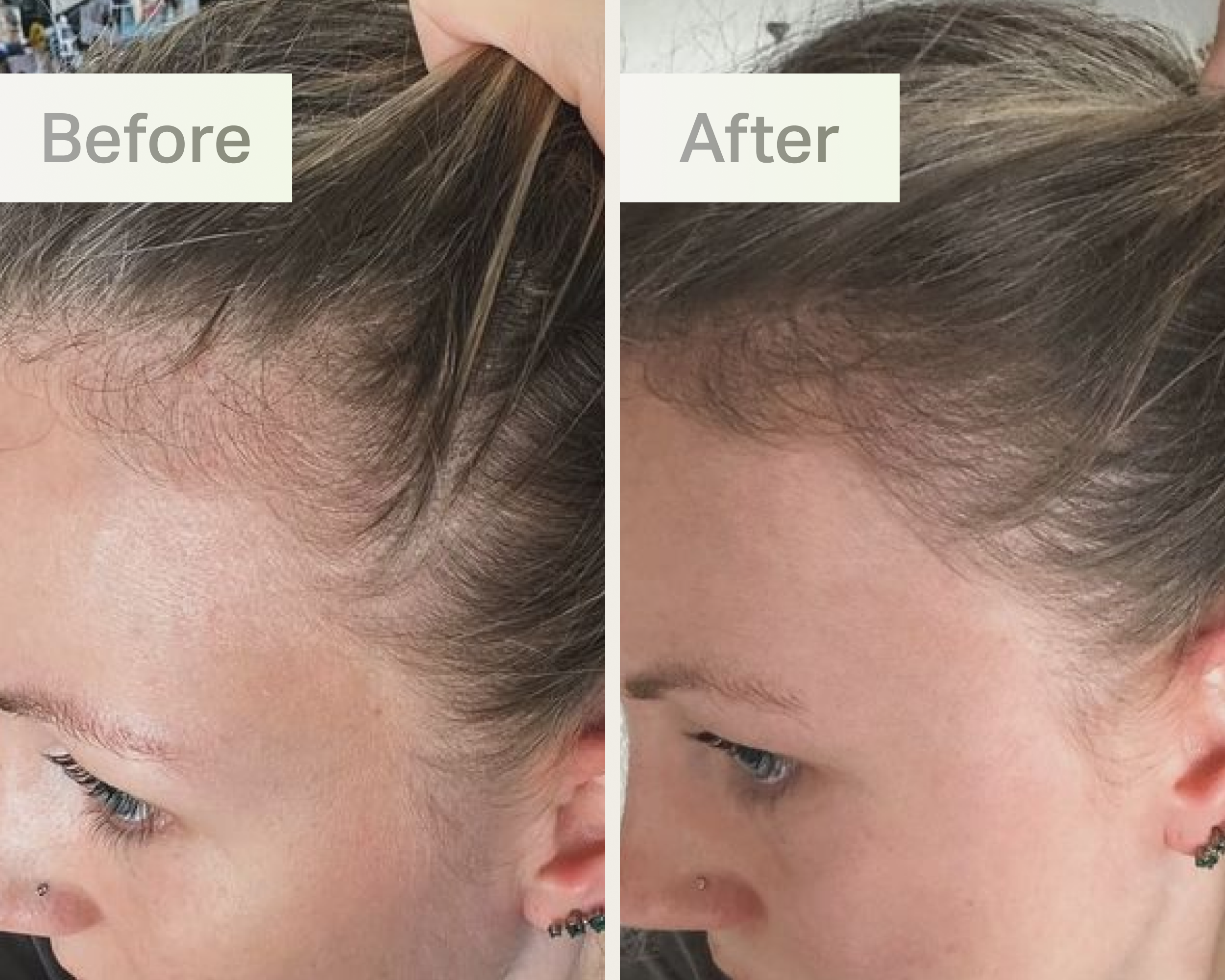 customer before and after image.