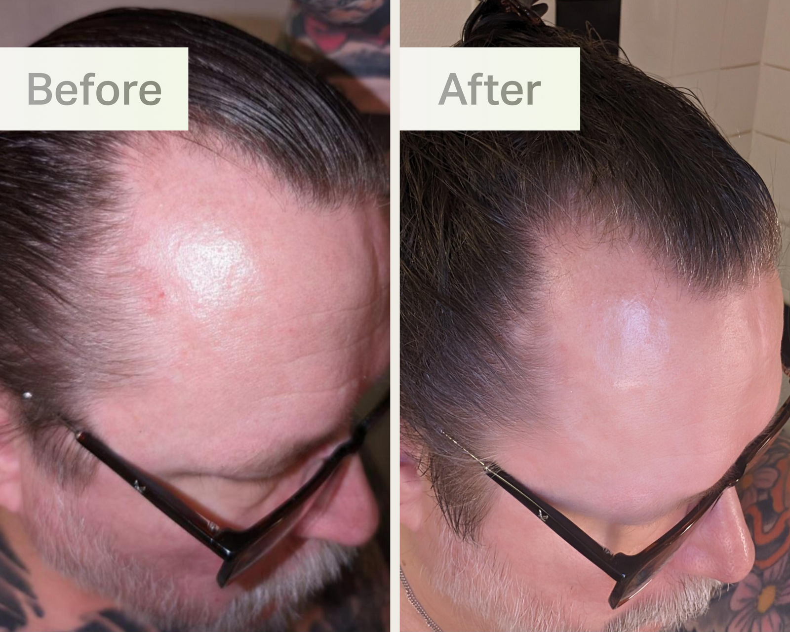 customer before and after image.