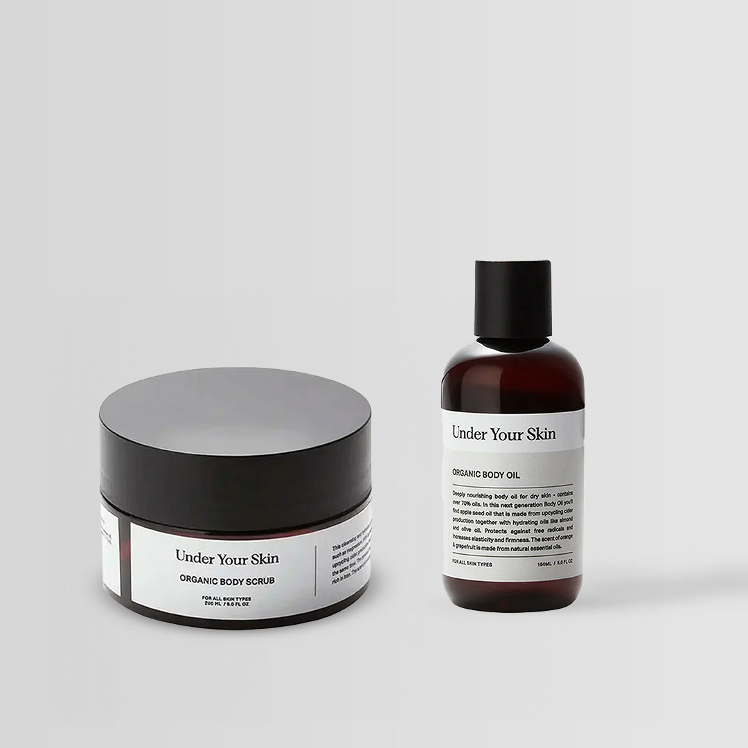 Body Treatment Kit på vit bakgrund.