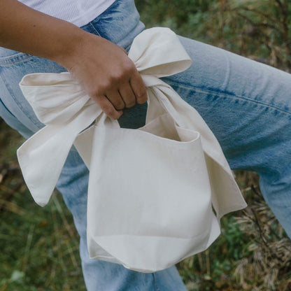 Organic Cotton Bow Bag